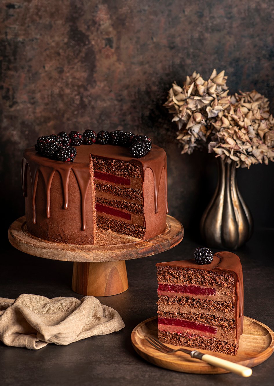 Oksana Karuna Chocolate Cake Photography